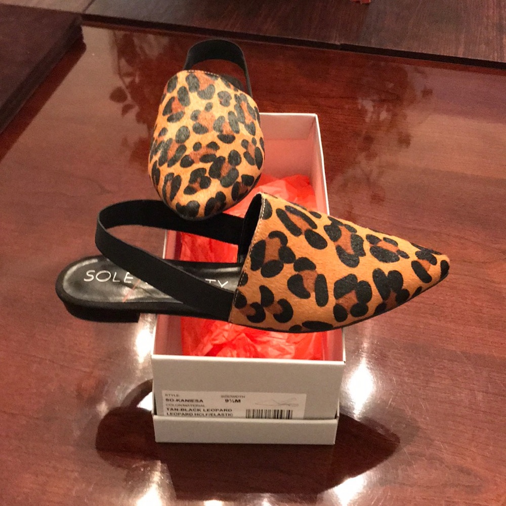 Sole Society Leopard Sport Flats